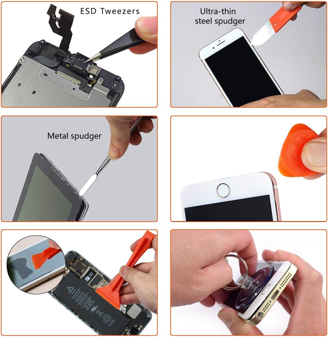 GANGZHIBAO 90pcs Electronics Repair Tool Kit Professional, Precision Screwdriver Set Magnetic for Fix Open Pry Cell Phone, Apple iPhone, Computer, PC, Laptop, Tablet, iPad, Macbook with Portable Bag: Electronics