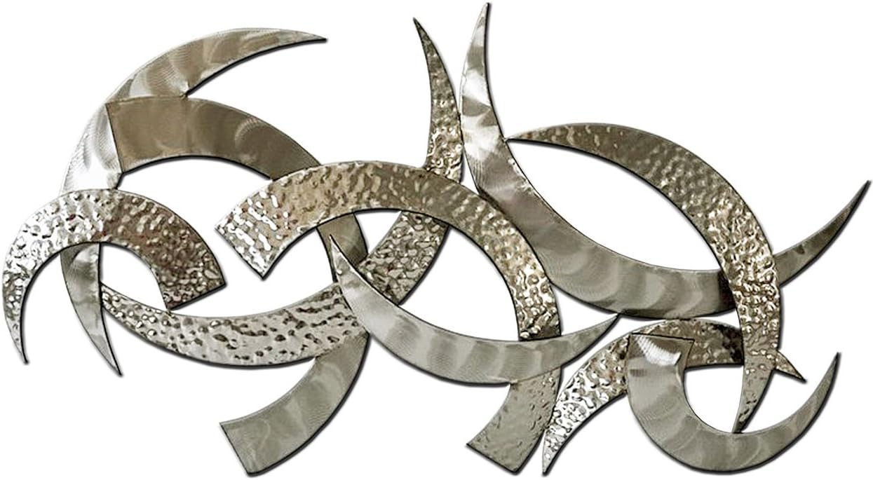 Amazon.de Carrick Design Wanddekoration, Metall, Silber, Einheitsgröße