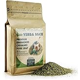 YerBalance Yerba Mate Tea Loose Leaf 400g (14 oz) Premium Unsmoked Organic Pure Leaf Traditional South American Yerba Mate New Large Leaf Cut No Dusts No Added Stems Loose