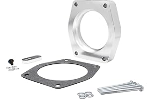 GREATUS 11256 Throttle Body Spacer Compatible with GM Truck 4.8L, 5.3L, 6.2L 2007-2012 Replacement for Spectre Performance