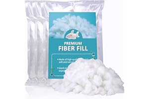 FADOUB 15.87oz/450g Polyester Fiber Fill, High Resilience Fill Fiber, Premium Fiber Filling Stuffing, Pillow Filling Stuffing, Fiberfill Stuffing Stuffed Animals/DIY Crafts,Recycled Polyester Fiber