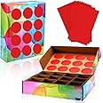 WinnerWhy Prize Party Punch Box Game with 10 Paper Board Inserts 12 Compartment Holes, Party Prize Punch Game Award Box for Parent School Teachers Reward Incentive Birthdays Holidays Events
