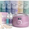 Tress Wellness Waxing Kit for Brazilian Wax - Easy to Use - For Sensitive Skin - Digital Display, Misty Lilac