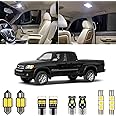 Xpismii 11 Piece 6000K White Tundra LED Interior Light Kit Package Replacement for Toyota Tundra Extended/Access Cab 2000 2001 2002 2003 2004 2005 2006, with Placement Diagram and Install Tool