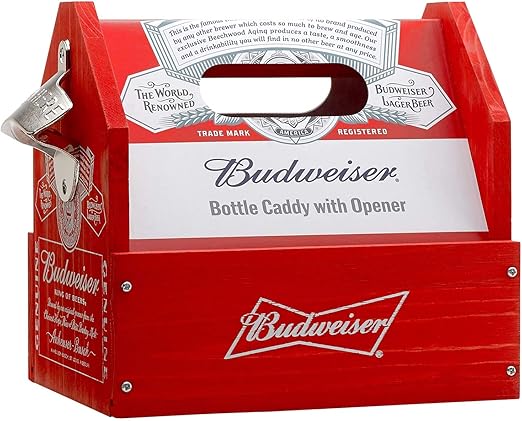 Budweiser - Caja de cerveza con abrebotellas: Amazon.es: Hogar