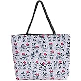 Disney Bag Mickey Mouse & Minnie Mouse Tote Bag, Large Theme Park Vacation Purse, Travel Bag, Big Bag, Work Tote, Carry-On Bag