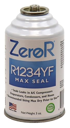ZeroR R1234YF AC Repair Kit - Stop Leak, Dryer & Oil Charge For Automotive AC Systems