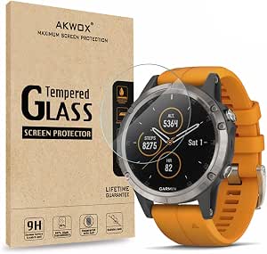 Amazon.com: AKWOX [6-Pack de repuesto para Garmin Fenix 5/Fenix 5 Plus  Protector de pantalla, cobertura completa anti-burbujas de película  protectora para Fenix 5 Plus : Celulares y Accesorios