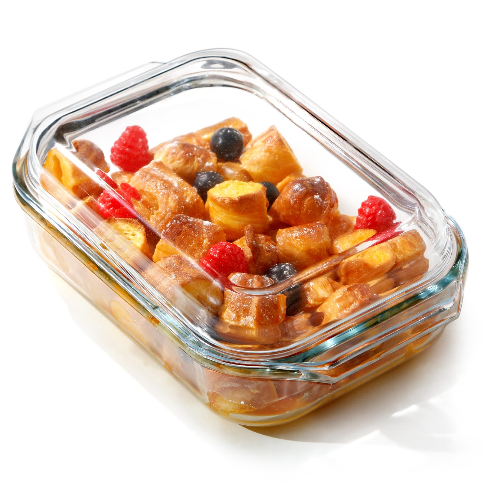 Photo 1 of **MISSING LID**
NUTRIUPS 1.4QT Small Glass Casserole Dish With Lid, 8.5×6.1in Rectangular Casserole Dish for Oven