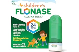 Flonase Children’s Allergy Relief Nasal Spray, 24-Hour Non-Drowsy Multi-Symptom Relief – 72 Sprays
