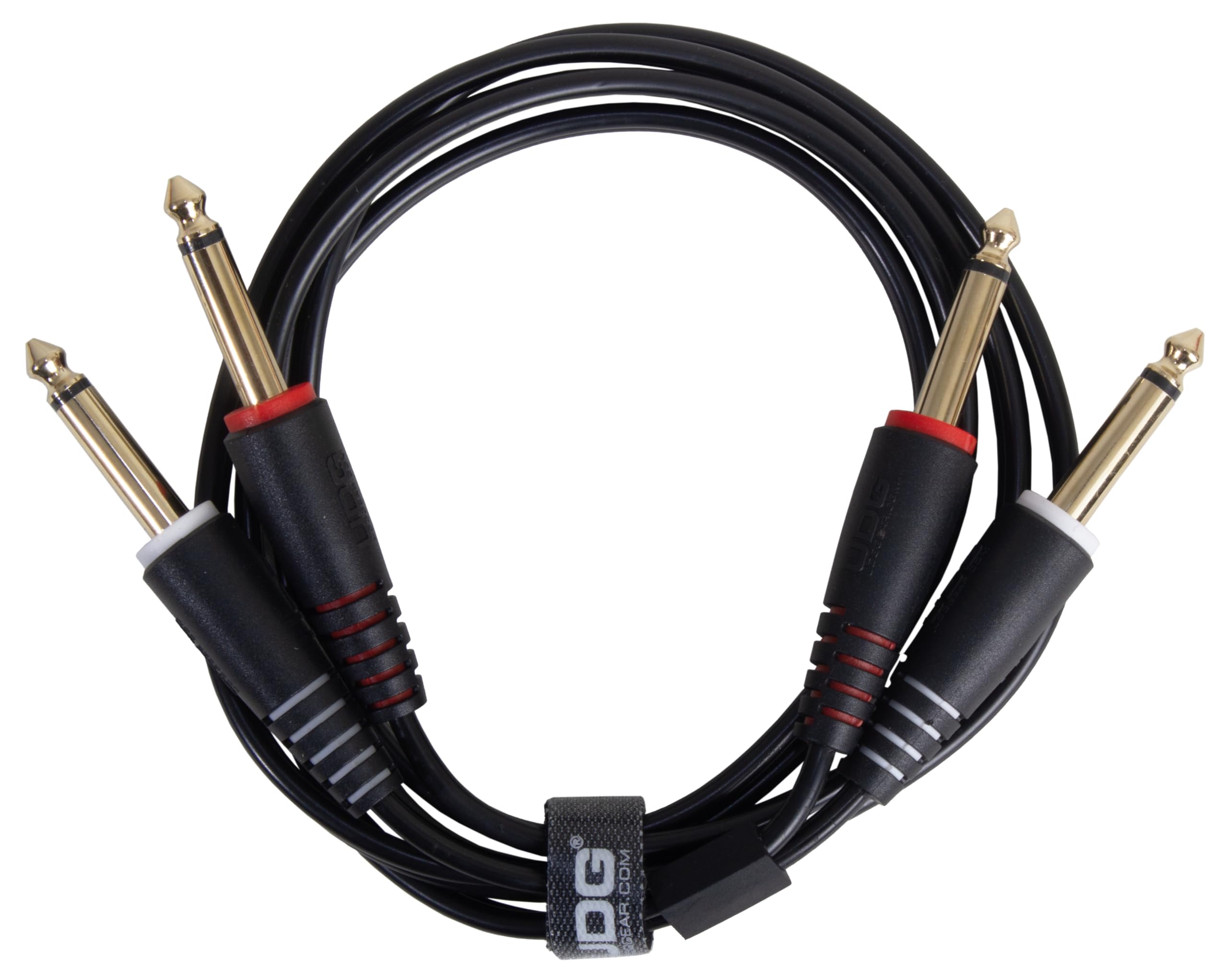UDG Audio Cable Set 1/4'' Jack - 1/4'' Jack Black Straight 3m