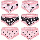 SENBEVINI 6-Pack Gothic & Cute Cheeky Panties for Women - Skull Lace Underwear Set