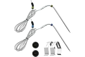 SHUNBAIXIN iGrill Pro Meat Probe Replacement for Weber Grills,igrill, Connect Smart Grilling Hub,Washable,2-Packs 2.5mm Plug Tamperature Probe