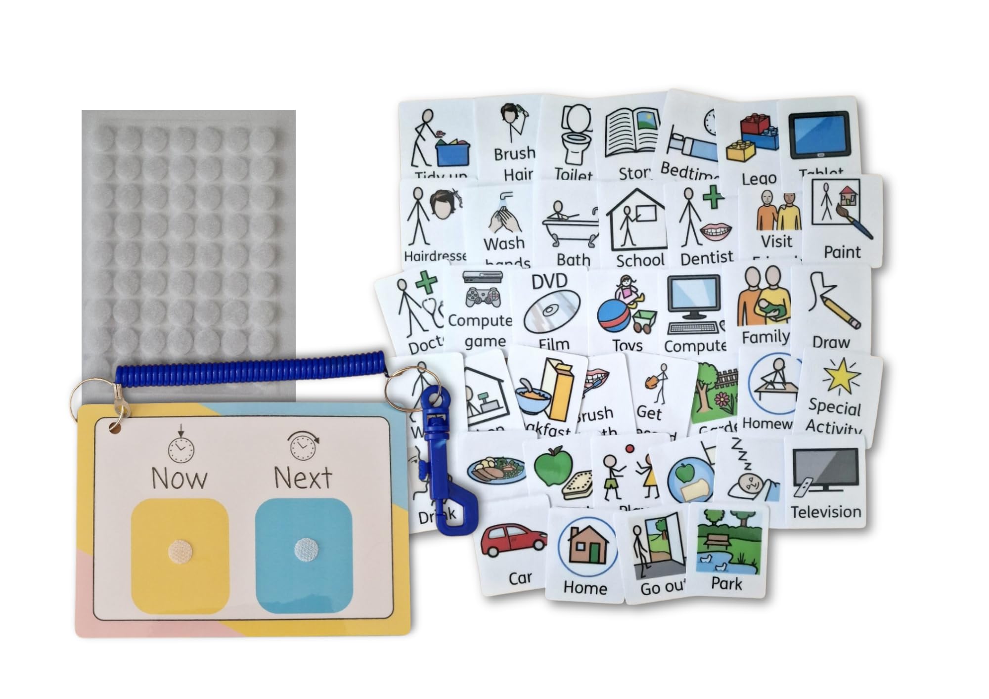 Learning Fun Resources Mini Now and Next Board with clip on chain - Autism, Special needs