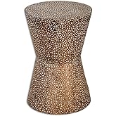 Uttermost Cutler - 19.88 inch Drum Shaped Accent Table - 13.5 inches Wide by 13.5 inches deep