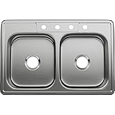 PROFLO PFSR332274A Bealeton 33" Drop In Double Basin Stainless Steel Kitchen Sink - Stainless Steel