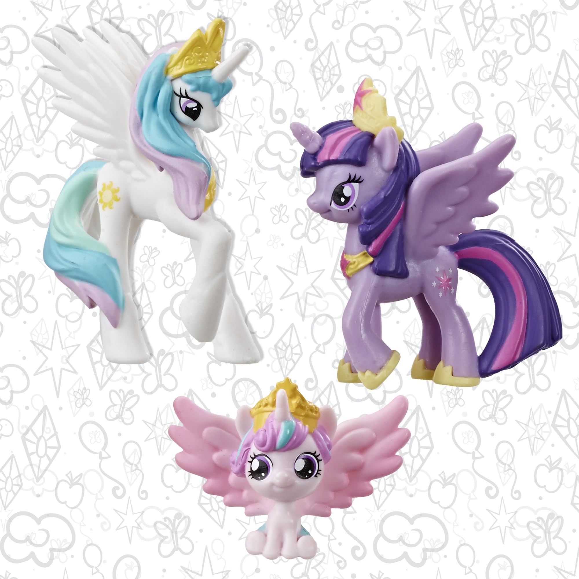 My Little Pony Toy Rainbow Equestria Favorites 10 Figure Collection, Christmas Stocking Stuffers for Kids, Ages 3+ (Amazon Exclusive)