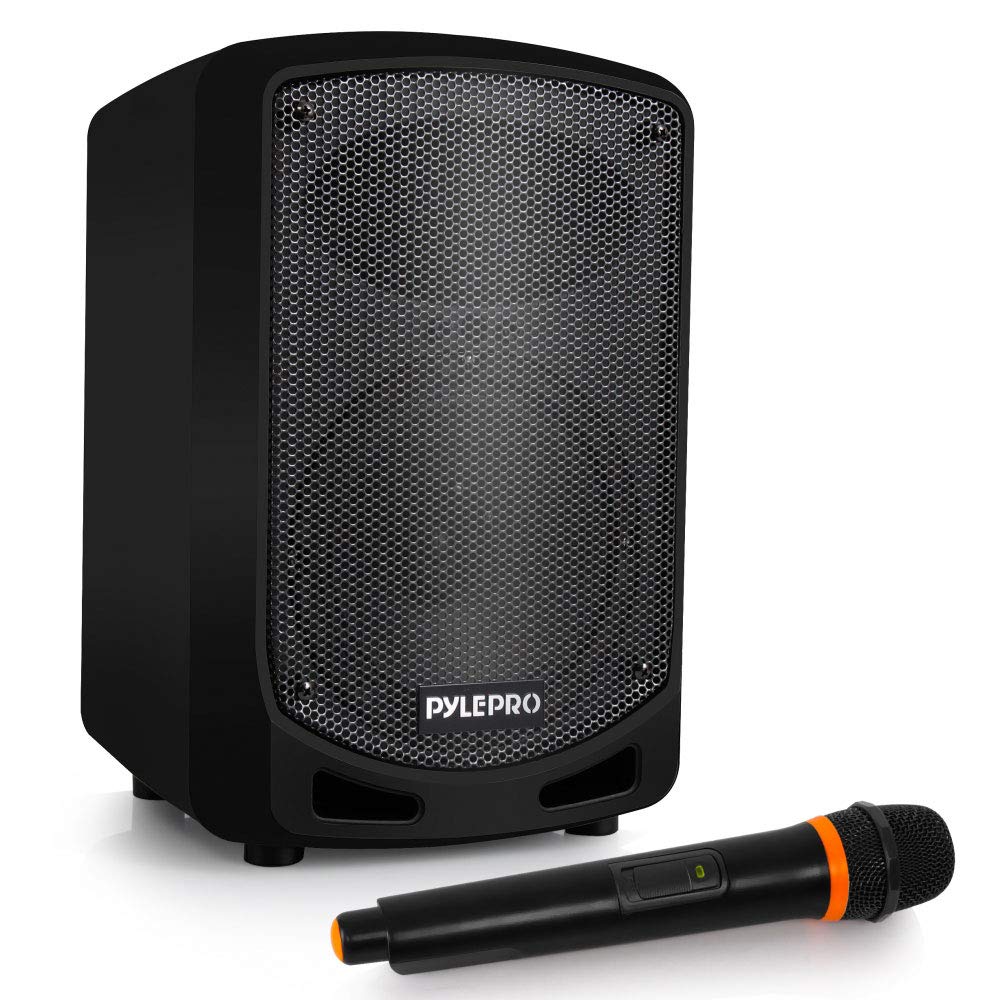 Photo 1 of **used missing parts***Pyle Portable Bluetooth PA Speaker System - Indoor Outdoor Karaoke Sound System w/Wireless Mic, Audio Recording, Rechargeable Battery, USB/SD Reader, Stand Mount, for Party, Crowd Control - Pyle