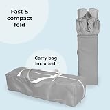 My Babiie Travel Cot Elephants Lightweight Birth to 15kg Easy Fold Grey view 6