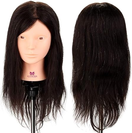 Amazon Co Jp Neverland Beauty カットウィッグ 練習用 ウィッグ美容師ウィッグ マネキン ヘッド ロング 編み込み練習用 サロン専売品 プロ愛用 カットマネキン ヘアマネキン 多毛量 パーマ 化粧 カット可能 クランプ付き ビューティー