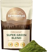 Sevenhills Wholefoods Organic Super Greens 400g with Spirulina & Chlorella