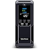 CyberPower BRG1500AVRLCD2 Intelligent LCD UPS System, 1500VA/900W, 12 Outlets 2 USB Ports, AVR, Mini-Tower, 5-Year Warranty