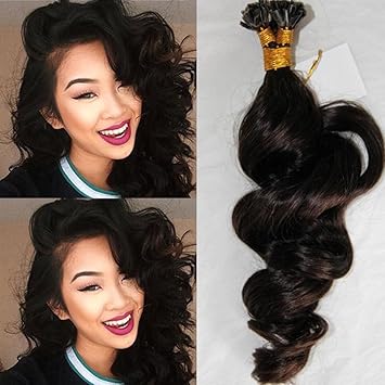 Amazon Com Virgin Human Hair U Tip Pre Bonded Extensions 1g