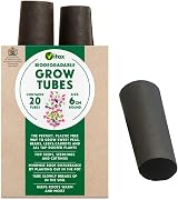 Vitax 6GT1 Biodegradable Grow Tubes Black 5.5 x 11.5 x 22 cm Plant Pots Seedling view 1