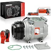 A-Premium Air Conditioner AC Compressor with Clutch | Compatible with Toyota Tacoma 1995-2004, T100 1994-1998, 2.4L 2.7L