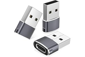 Basesailor USB to USB C Adapter,USBC Female to USB A Male Adapter,Type C Converter Charger for iPhone 17 17e Pro Max,16 15,Ap