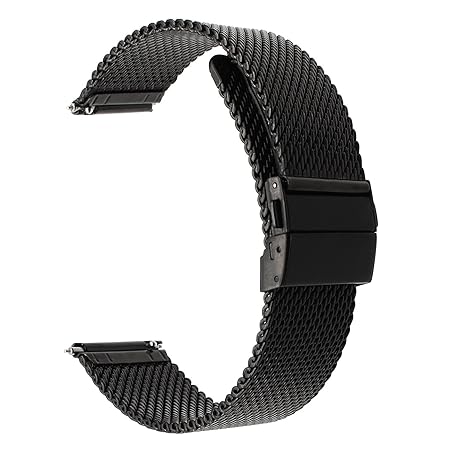 TRUMiRR Für Samsung Gear S3 Frontier Armband, 22mm Milanese Schnellverschluss Uhrenarmband