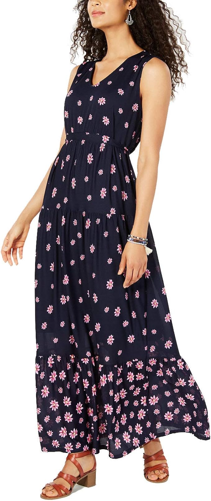 casual tiered maxi dress