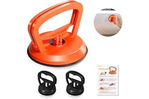 MEIBEIDOR Dent Puller, 3 Pcs Car Dent Puller, Paintless Dent Puller Kit Pop a Dent, Powerful Suction Cup Dent Remover Tool for Car Repair, Glass, Tiles, Screen, Objects Moving and Lifting (Orange+Black)