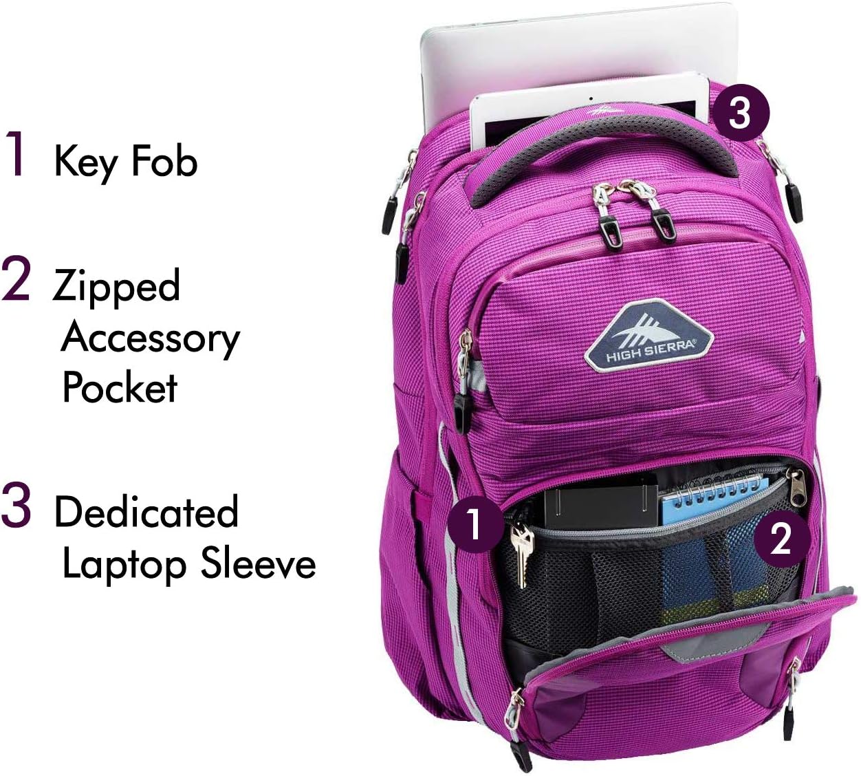 High sierra water resistant backpack Clearance