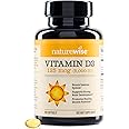 NatureWise Vitamin D3 5000iu (125 mcg) 200-Day Supply for Immune Support, Healthy Muscle Function, and Bone Health - Non-GMO, Gluten Free in Organic Extra Virgin Olive Oil, (Mini Softgel), 200 Count