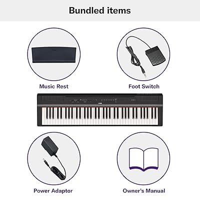 Buy Yamaha P121 73 Key Weighted Action Compact Digital Piano Black Online In Nigeria B07gkk7dy6