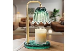 Maromamix Candle Warmer Lamp with Timer - Electric Wax Melt Warmer with Adjustable Height and Dimmer for Scented Candle Wax, Home Fragrance Décor and House Warming Birthday Gifts for Women Mom