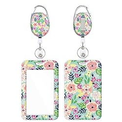 Badge Holder Retractable Badge Reel with Carabiner