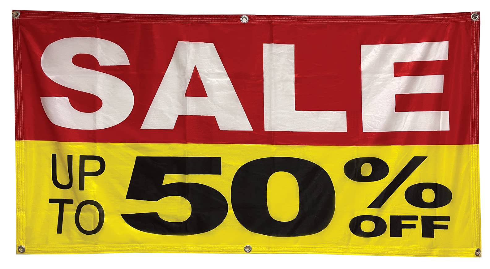 Photo 1 of 4 Less Co 2x4 Ft SALE UP TO 50 PERCENT Banner Fabric Polyester Sign ryb
