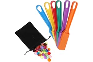GHERPTE Magnetic Bingo Chips with Wand - 6 Pack for Large Group Games,Family Game Night, Sensory Bins,Counting and Sorting,Science& Educational Activities