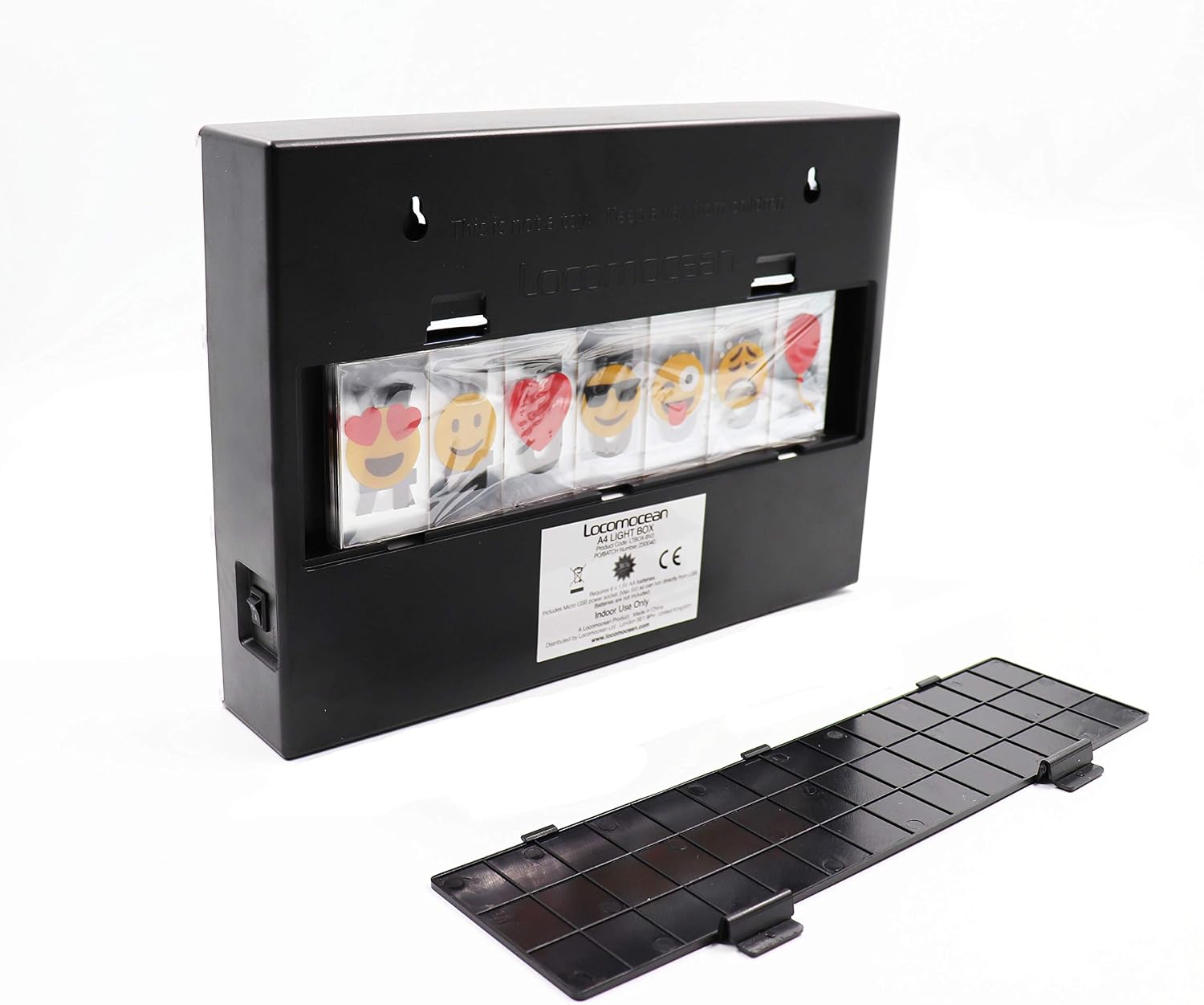 Locomocean LTBOX-W A4 Lightbox (White box, Colour letters) USB Power and Batteries, Cinema light, White With Colour Letters - Image 5