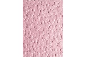 3D Texture Fades Embossing Folder,Hearts Plastic Embossing Folders Template for for Card Making Scrapbooking and Other Paper 