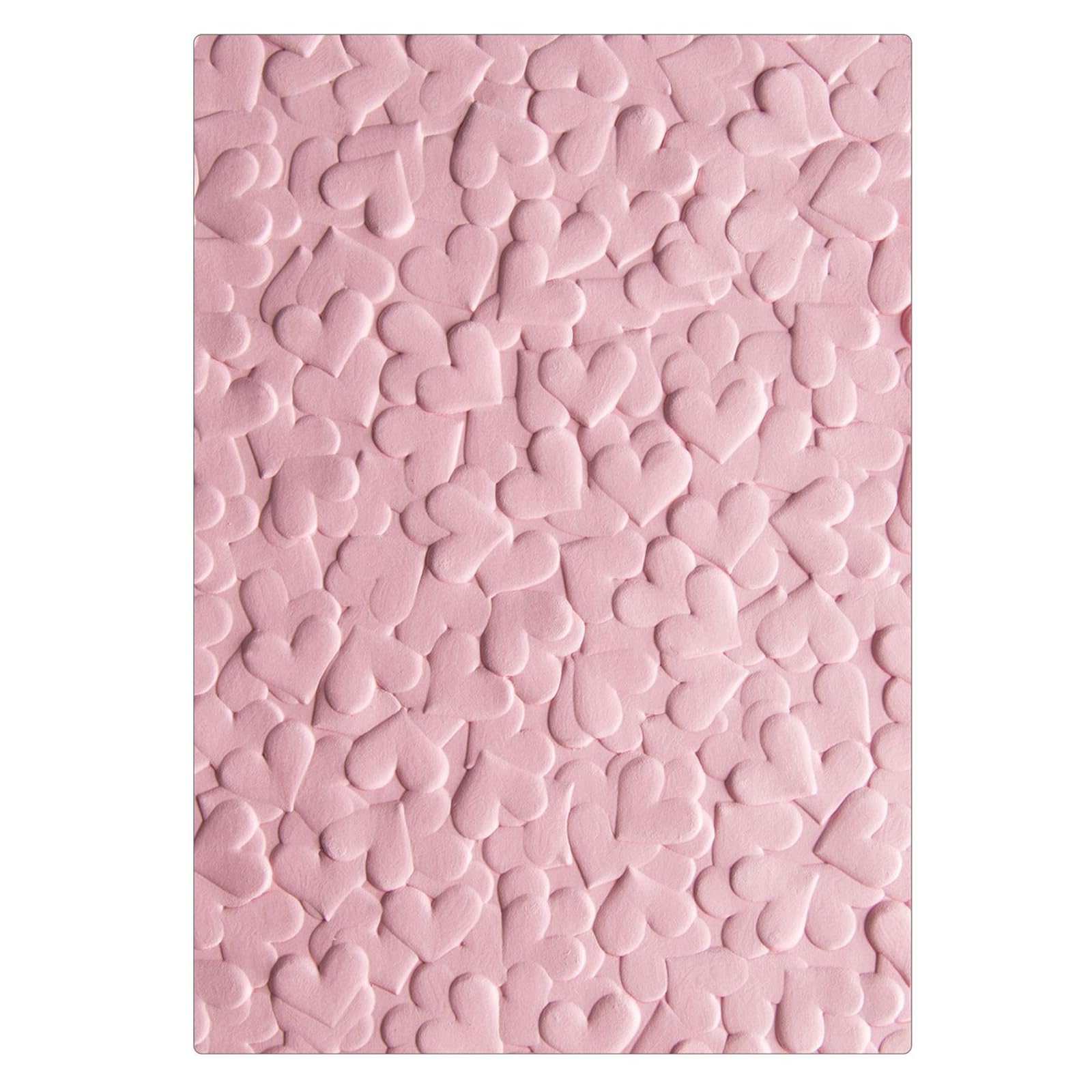 3D Texture Fades Embossing Folder,Hearts Plastic Embossing Folders Template for for Card Making Scrapbooking and Other Paper Crafts,Scrapbooking Paper Craft Album Stamps DIY Decor
