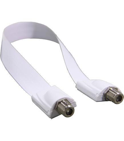 Nelawya Câble Plat De Passage Par Fenêtre SMA Pour Antennes 5G/LTE | Câble Traversant Ultra-Fin à Faibles Pertes 2-en-1 | SMA Mâle Vers Femelle | Idéal Pour Fenêtres Et Portes, 50 Cm