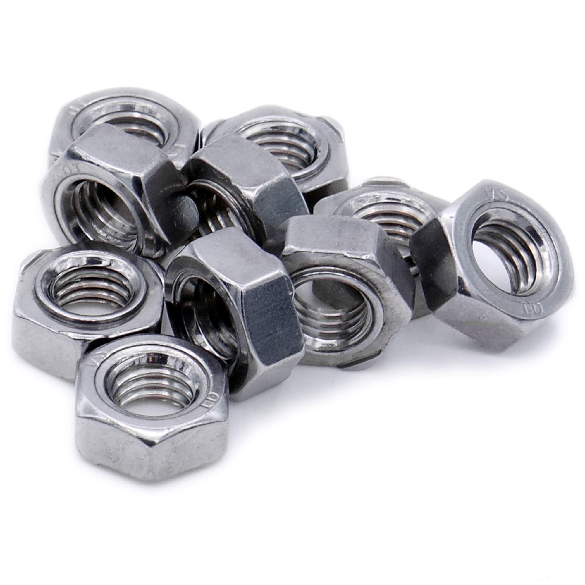 M4 (4mm) Weld Nut (Hex) - Stainless Steel (A2) (Pack of 20)