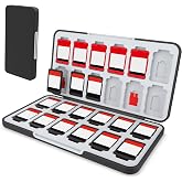 HEIYING Switch Game Card Case Compatible with Nintendo Switch 2 | Portable Game Card Holder, Hard ABS Shell with Soft Silicone Lining, Dedicated Card Slots,Magnetic Closure for Easy Access