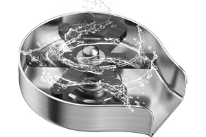 Cup Washer For Sink, FONTOP Glass Rinser with 360° Rotating Jet, Stainless Steel Bottle Washer Cup Cleaner Sink Faucet Attachment for Home Kitchen Bar Countertop(Brushed Nickel)