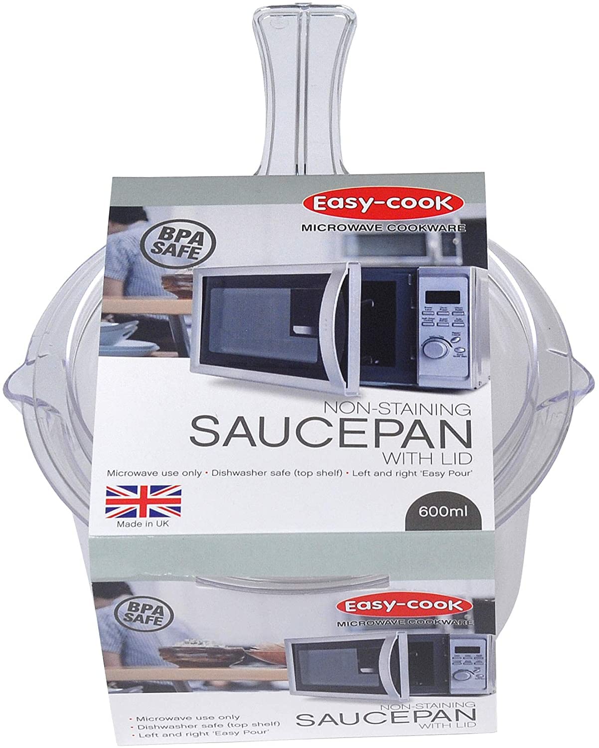 MICROWAVE SAUCEPAN & LID 0.6L