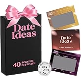 meiguih Valentines Day Gifts for Him Her, Couples Games for Dating, 40 Romantic Scratch Off Date Ideas for Couple Date Night, Romantic for Couples