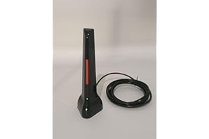 Indoor TV Antenna with 360° Reception, Magnetic Base for Easy Installation(Red)